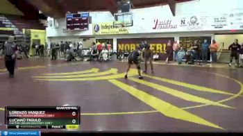 125 lbs Quarterfinal - Luciano Fasulo, Eastern Oregon University (Ore.) vs Lorenzo Vasquez, Southern Oregon University (Ore.)