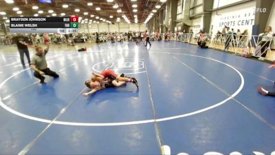 100 lbs Round 2 (10:45am Saturday) - Brayden Johnson, Mile High vs Blaine Welsh, Nauman Red