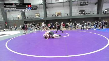 Junior Boys GR - 144 lbs Cons. Round 6 - Warren Cook, OR vs Kovi Lefkowitz, OR