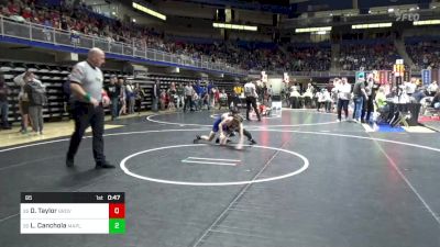 85 lbs Round Of 64 - Dylan Taylor, Grove City vs Landon Canchola, Maplewood
