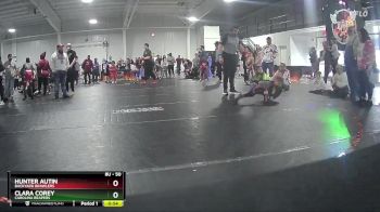 50 lbs 1st Place Match - Clara Corey, Carolina Reapers vs Hunter Autin, Backyard Brawlers