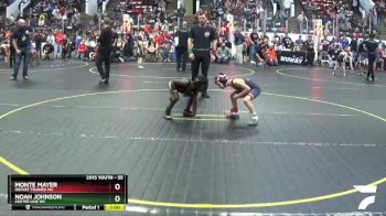 55 lbs Quarterfinal - Noah Johnson, Center Line WC vs Monte Mayer, Rocket Trained WC