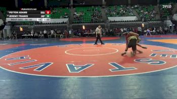 6A 150 lbs Champ. Round 2 - Peyton Adams, Southside Gadsden vs Jeremy Franks, Jasper