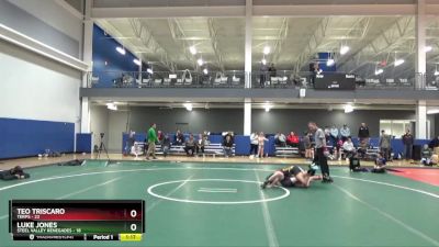 96 lbs Placement Matches (16 Team) - Teo Triscaro, Terps vs Luke Jones, Steel Valley Renegades