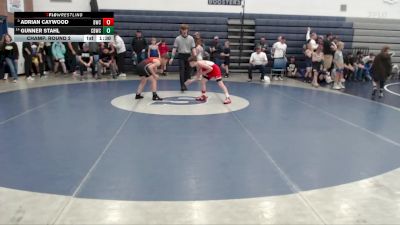 90 lbs Champ. Round 2 - Adrian Caywood, Bulldog Wrestling Club vs Gunner Stahl, Challis Blackheart Wrestling Club