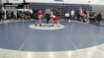 90 lbs Champ. Round 2 - Adrian Caywood, Bulldog Wrestling Club vs Gunner Stahl, Challis Blackheart Wrestling Club