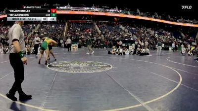 1A 215 lbs Cons. Round 1 - Dylan Phipps, Alleghany High School vs Kellen Ensley, Robbinsville High School