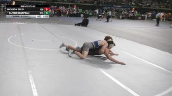 D 1 150 lbs Champ. Round 2 - Jackson Ellis, Central - B.R. vs Oliver Scarpelli, St. Paul`s