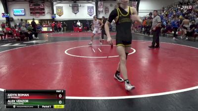 144 lbs Cons. Round 1 - Alex Venzor, Columbus/WMU vs Aidyn Roman, CR Kennedy