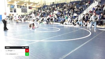 215 lbs Consi Of 8 #2 - Jason Singer, Faith Christian Academy vs Scott Linkewich, Council Rock South