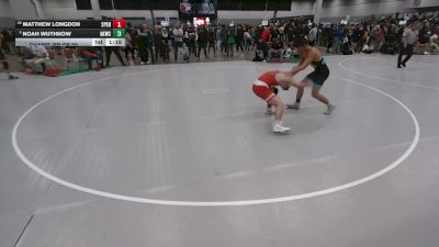 138 lbs Champ. Rd Of 32 - Noah Wuthnow, Abilene Kids Wrestling Club vs Matthew Longdon, St. Pius X High School Wrestling