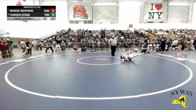 75 lbs Cons. Round 1 - Mason Smithers, Webster Thomas Wrestling Club vs Carson Stone, Pittsford Panthers Wrestling Club