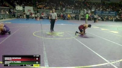 D 1 220 lbs Champ. Round 2 - Kenneth Flores, Benton vs Gideon Bowman, Destrehan