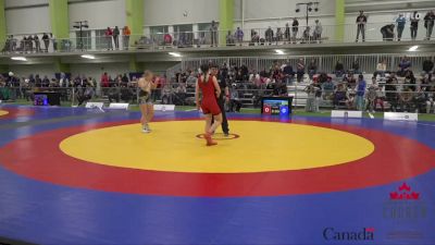 57kg Quarterfinal - Tegan Colling, Central Toronto WC vs Kai Pare, Coast WA