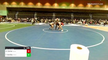 160 lbs Round Of 64 - Kieran Carter, Silver Creek vs Tristian Smillie, Meridian - B