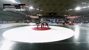 Girls 4A 190 lbs Quarterfinal - Yaneece Sanchez, Richland (Girls) vs Alexia Sloboda, Olympia (Girls)