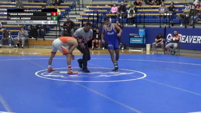 141 lbs Quarterfinal - Evan Rodriguez, Cowley College vs Jameal Agnew, Pratt Community College