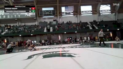 157 lbs Cons. Round 4 - Keegan Knapp, Kent State vs Braden Stauffenberg, Michigan State
