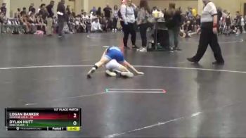 75 lbs Finals (2 Team) - Dylan Hutt, Iowa Silver vs Logan Banker, Missouri Gold