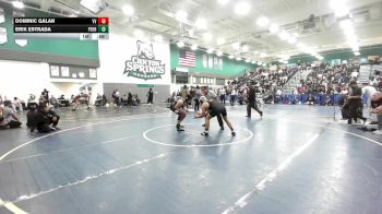 165 lbs Cons. Round 2 - Erik Estrada, Perris vs Dominic Galan, Victor Valley