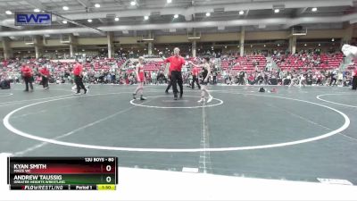 80 lbs Semifinal - Andrew Taussig, Greater Heights Wrestling vs Kyan Smith, Maize WC