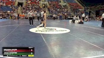 124 lbs Semis & 1st Wrestleback - Aubrey Quinn, E1-Central Cass vs Maggie Thiegles, W2-Bismarck