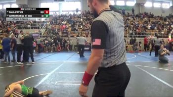 65 lbs Cons. Round 1 - Paul Fry C6, West Jefferson Roughriders vs John Hansel Jr SE5, Hamilton Township