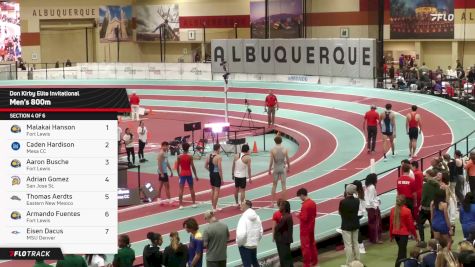 Men's 800m, Prelims 4