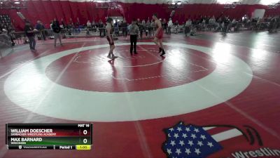 157 lbs Cons. Round 3 - Max Barnard, Wisconsin vs William Doescher, Sarbacker Wrestling Academy