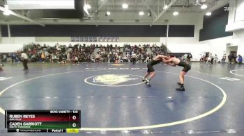 120 lbs Champ. Round 2 - Caden Garriott, South Torrance vs Ruben Reyes, Oak Hills