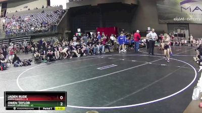 90 lbs Round 4 (6 Team) - Owen Taylor, Kansas Copperhead vs Jaden Rude, North Dakota 2