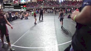 73 lbs Quarterfinal - Sarah Carnes, Little Cougar Wrestling vs Reagan Dukat, Big Red Wrestling Club