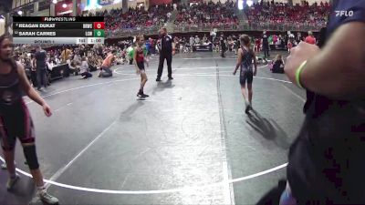 73 lbs Quarterfinal - Sarah Carnes, Little Cougar Wrestling vs Reagan Dukat, Big Red Wrestling Club