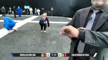 THALIA FERREIRA DE PAULA vs ISABELLA DA CRUZ LIMA 2026 CBJJE Brazilian Jiu-Jitsu Championship