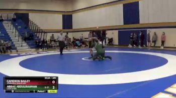 285 lbs Semifinal - Cameron Bailey, Johnson & Wales (RI) vs Abbas Abdulrahman, Castleton