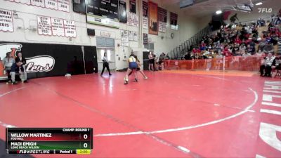 125 lbs Champ. Round 2 - Lilyana Balderas, Anaheim vs Alyssa Ramos, Ventura