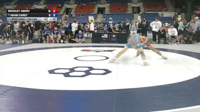 126 lbs Cons. Rd Of 16 - Bradley Ament, Virginia vs Adam Carey, Iowa