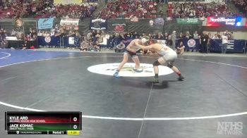 AA - 145 lbs 1st Place Match - Kyle Ard, Billings Senior High School vs Jace Komac, Great Falls / MSDB