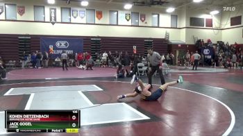 106 lbs Round 3 - Jack Gogel, Lisbon vs Kohen Dietzenbach, Burlington Notre Dame