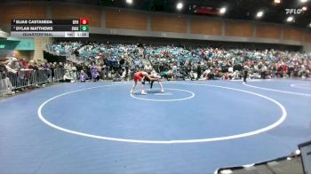 132 lbs Quarterfinal - Dylan Matthews, Shasta vs Elias Castaneda, Bella Vista