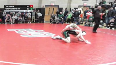 113 lbs Consolation - Zac Faria, North Attleborough vs Stephen Minehan, Marshfield