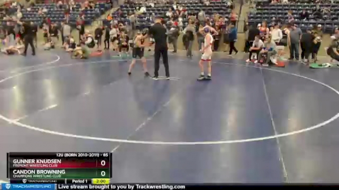 85 lbs Cons. Semi - Gunner Knudsen, Fremont Wrestling Club vs Candon ...