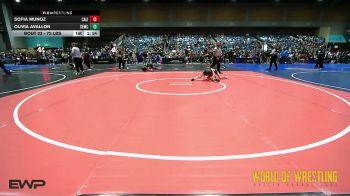 72 lbs Quarterfinal - Sofia Munoz, California Grapplers vs Olivia Avallon, Salem Elite Mat Club
