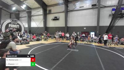 54 lbs Consi Of 8 #2 - Benjamin Maldonado, Victory Wrestling-Central WA vs Isabella Chacon, Toppenish USA