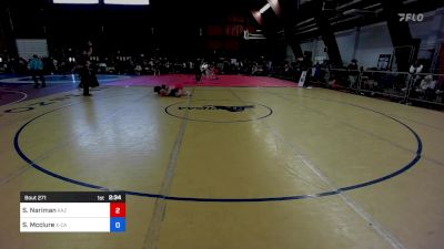 145A lbs Quarterfinal - Serikbayev Nariman, Kaz vs Smokey Mcclure, X ...