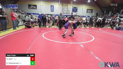 83-90 lbs Semifinal - Bryson Goff, Team Tulsa Wrestling Club vs Reed Stephenson, Bristow Wrestling