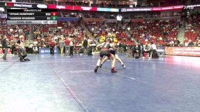 1A-106 lbs Cons. Semi - Karson Wuebker, South Central Calhoun vs Ethan Humphrey, West Branch