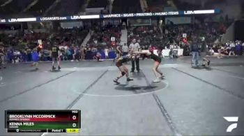 110 lbs Semifinal - Kenna Miles, Girard vs Brooklynn McCormick, Bonner Springs