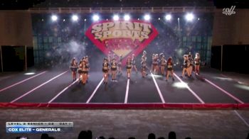 CDX Elite - Generals [2026 L2 Senior - D2 Day 1] 2026 Spirit Sports Hershey Nationals