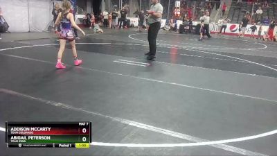 70 lbs Round 1 - Abigail Peterson, Team Iowa vs Addison McCarty, Team Colorado